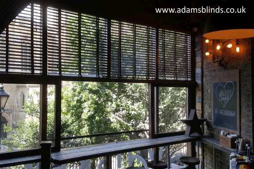 Wooden blinds fitting service in London