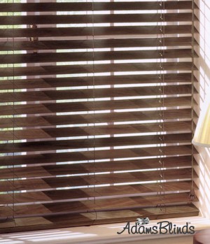 walnut_blind_with_ladder_strings_wooden_blind_fitters_london