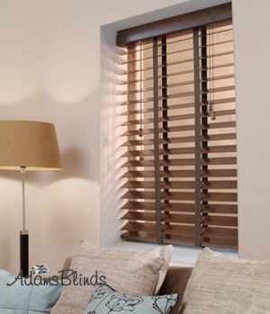 walnut_blind_with_ladder_tapes_wooden_blind_fitters_london