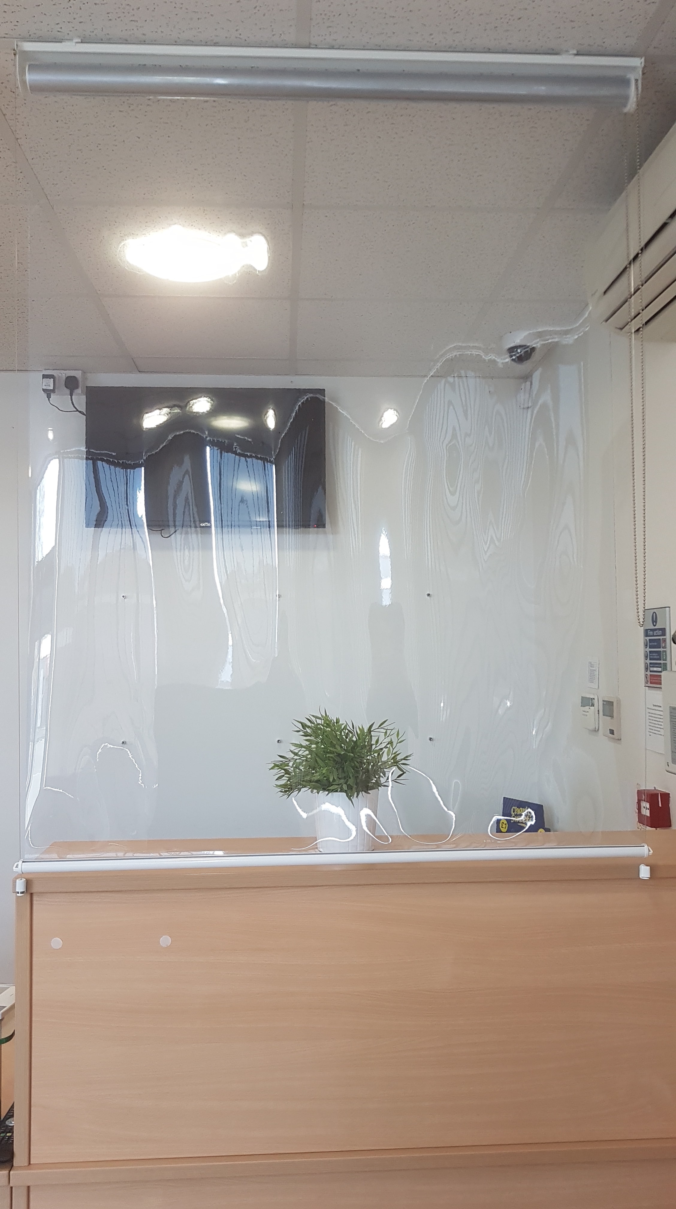 transparent roller blind